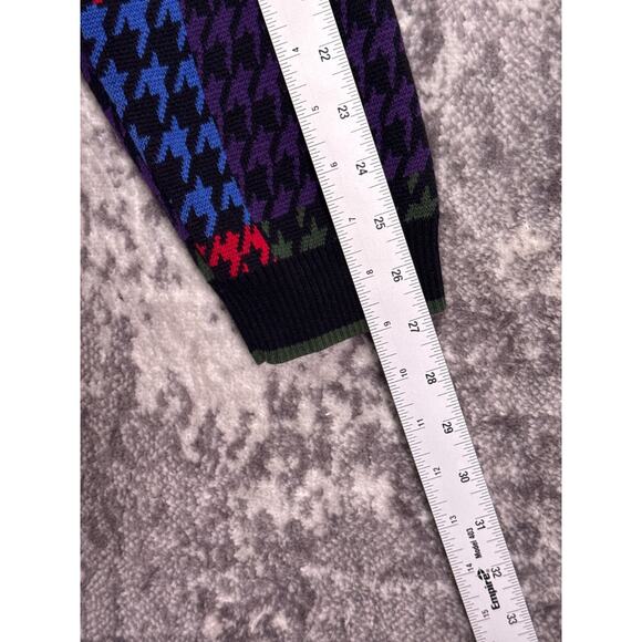 Teddy Fresh Sweater 2XL Womens Houndstooth Knit Long Sleeve Cardigan - Picture 5 of 8